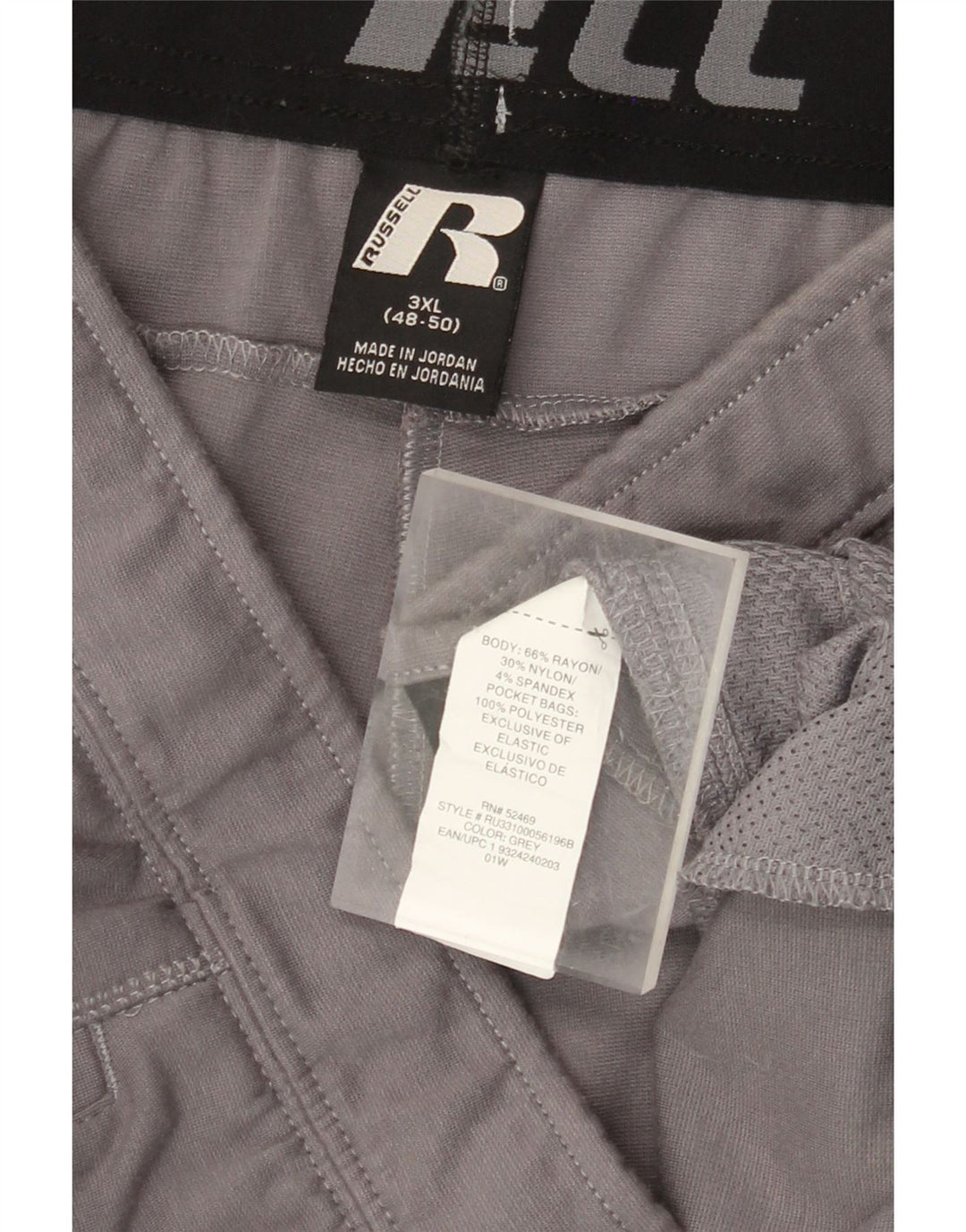 Pantaloni de trening pentru bărbați RUSSELL ATHLETIC, 3XL, raion gri