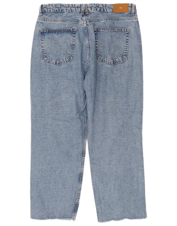 Blugi largi dama ZARA EU 42 Large W32 L27 Albastru