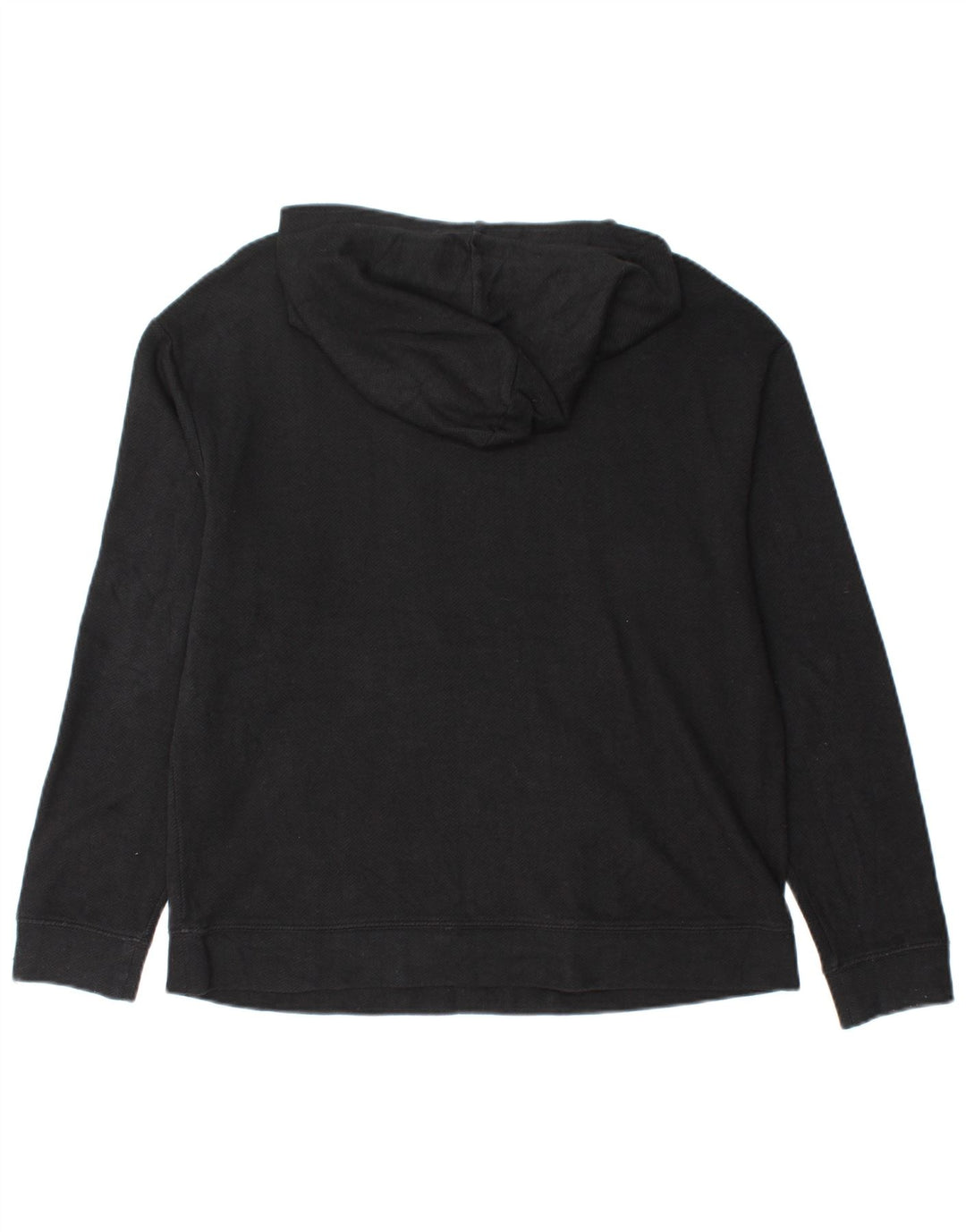 MASSIMO DUTTI Pulover cu glugă pentru femei UK 14 Medium Black Chevron