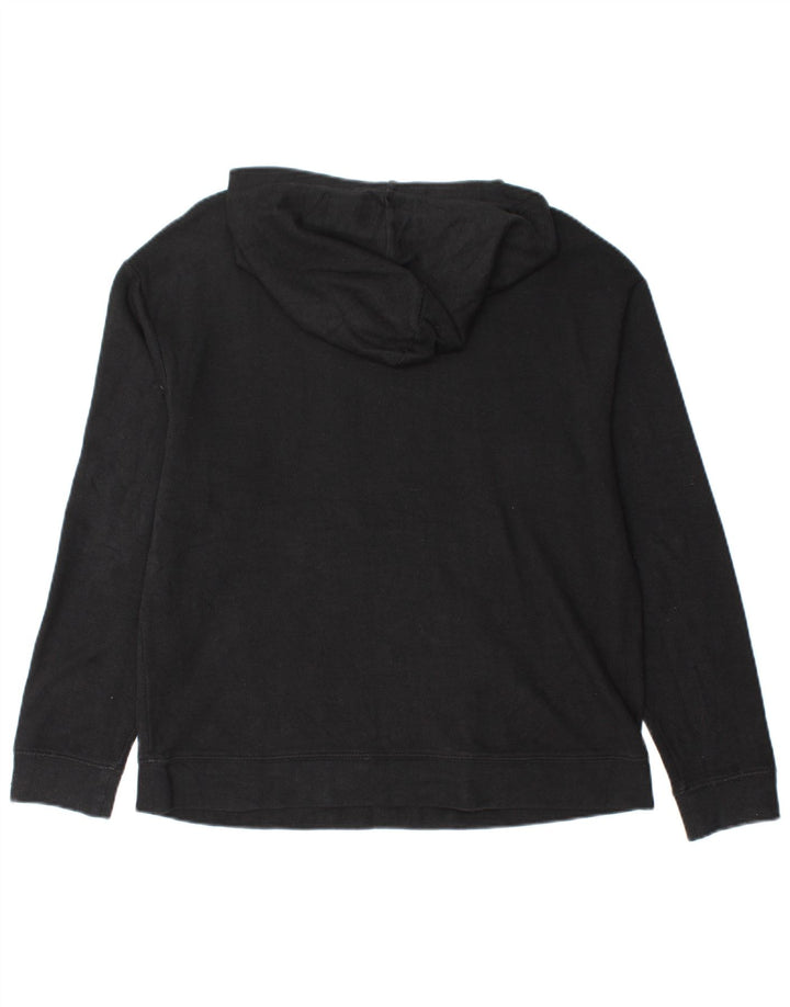 MASSIMO DUTTI Pulover cu glugă pentru femei UK 14 Medium Black Chevron