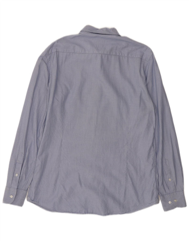 Cămașă pentru bărbați MASSIMO DUTTI, bumbac cu dungi mari, albastre