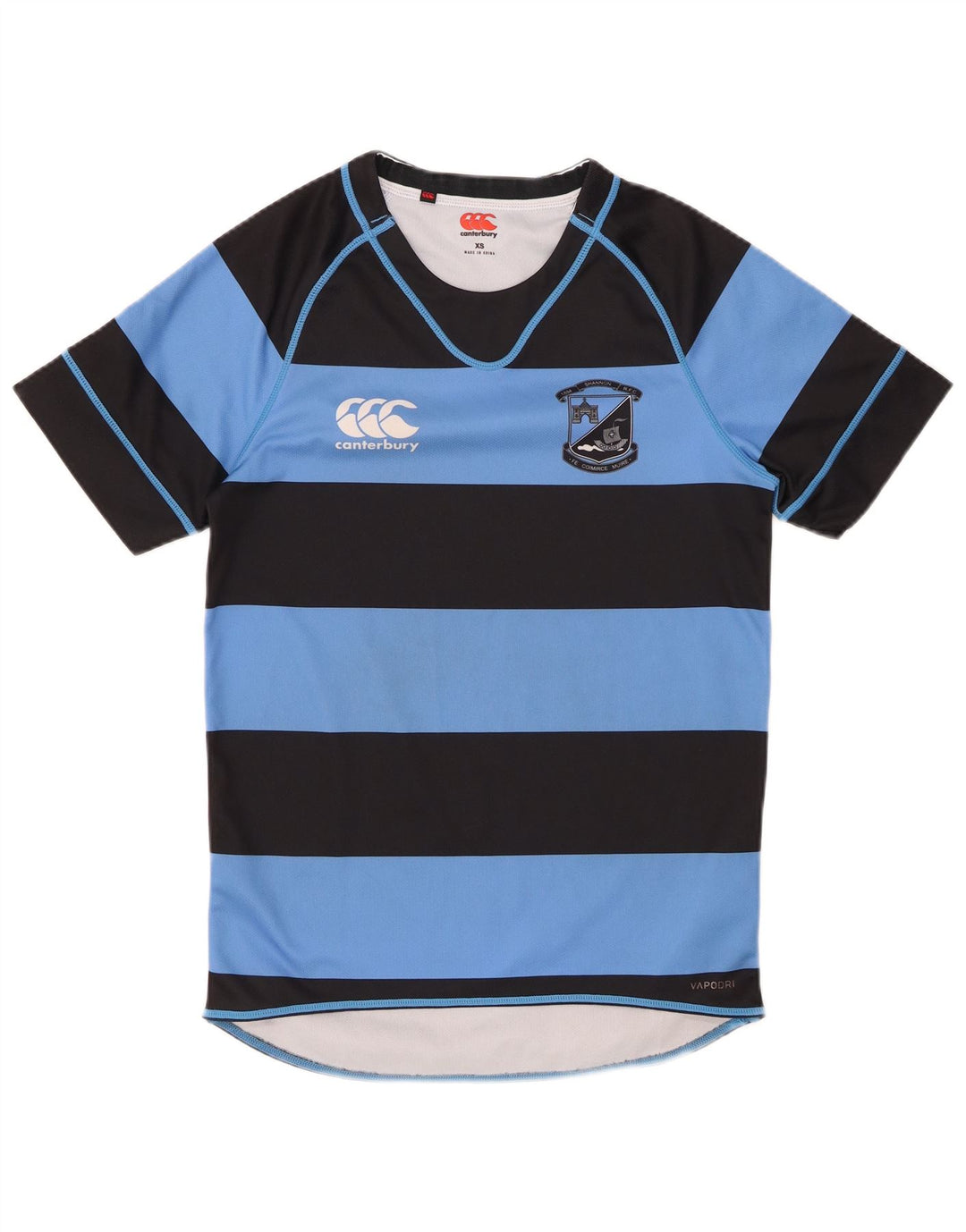 CANTERBURY tricou bărbați Top XS poliester cu dungi albastre