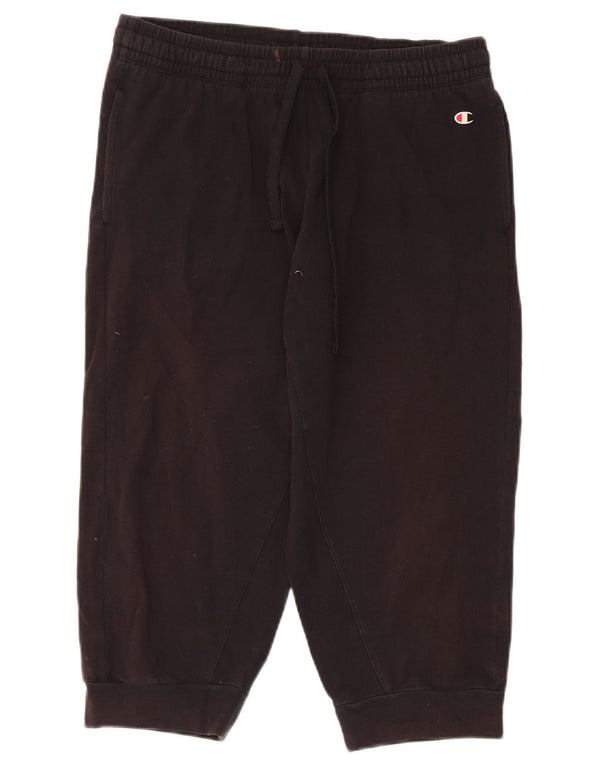Pantaloni de trening Capri pentru femei Champion Pantaloni de jogging UK 14 Large Black