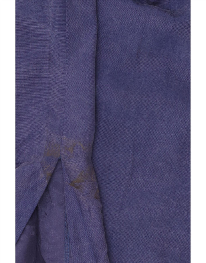 Fusta midi pentru femei Monsoon UK 16 Large W32 Blue Viscose