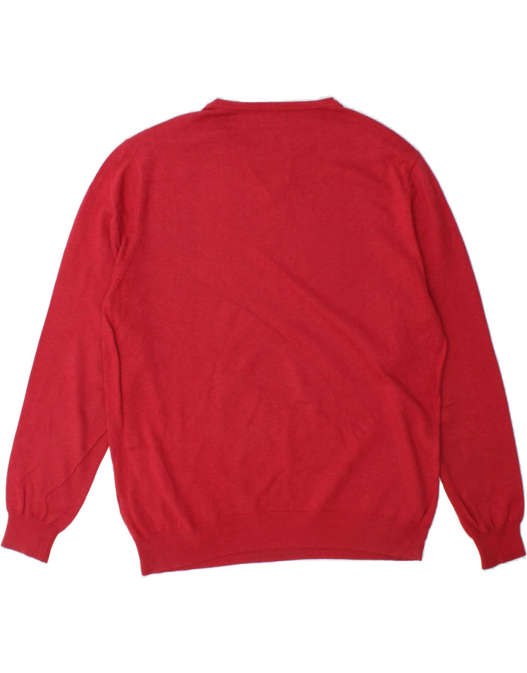 MASSIMO DUTTI Mens Crew Neck Jumper Sweater XL Red Cotton Vintage Massimo Dutti and Second-Hand Massimo Dutti from Messina Hembry 