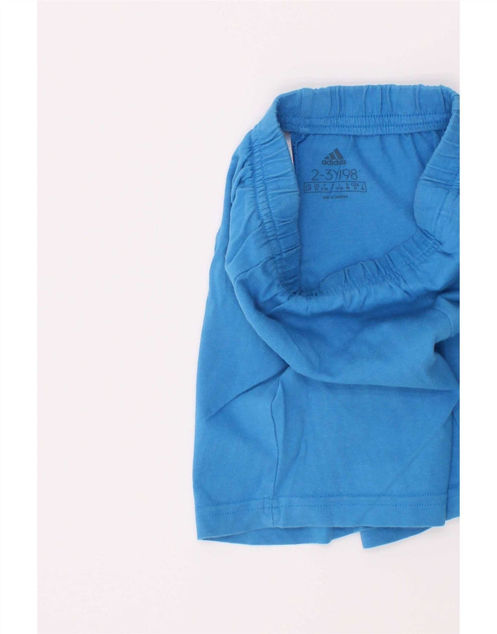 Pantaloni scurți sport pentru băieți Adidas 2-3 ani, bumbac albastru