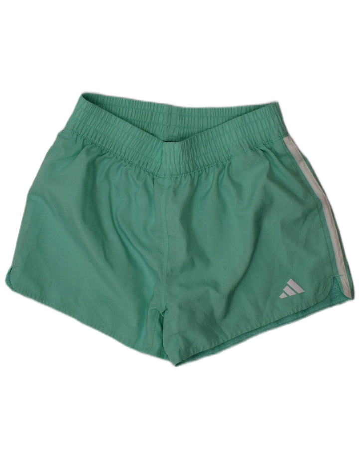 Pantaloni scurți sport Aeroready ADIDAS pentru fete 13-14 ani poliester turcoaz