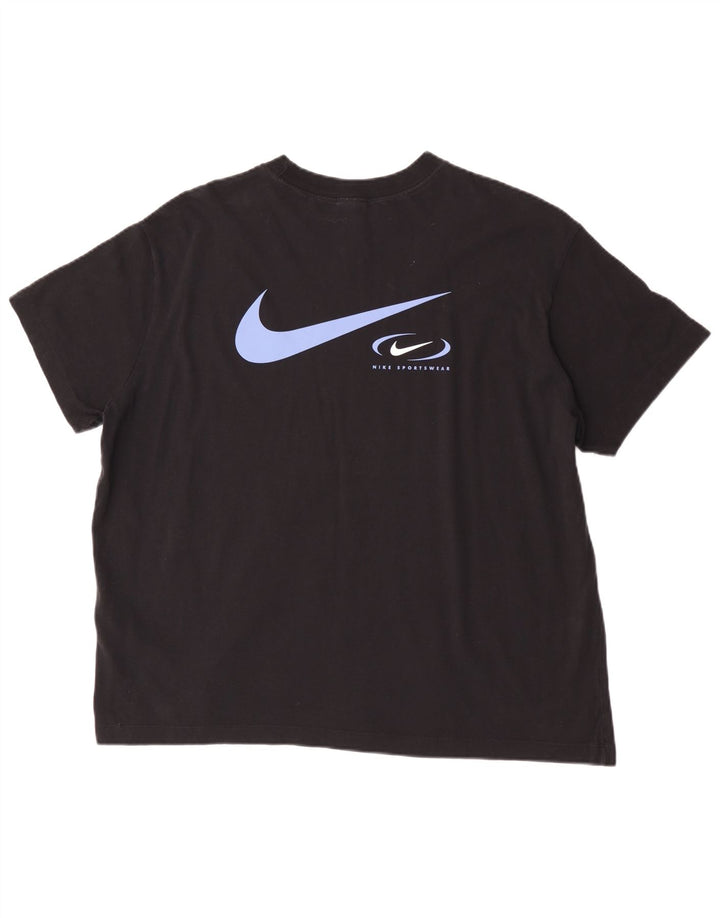 Tricou grafic Nike pentru bărbați Top mare din bumbac negru