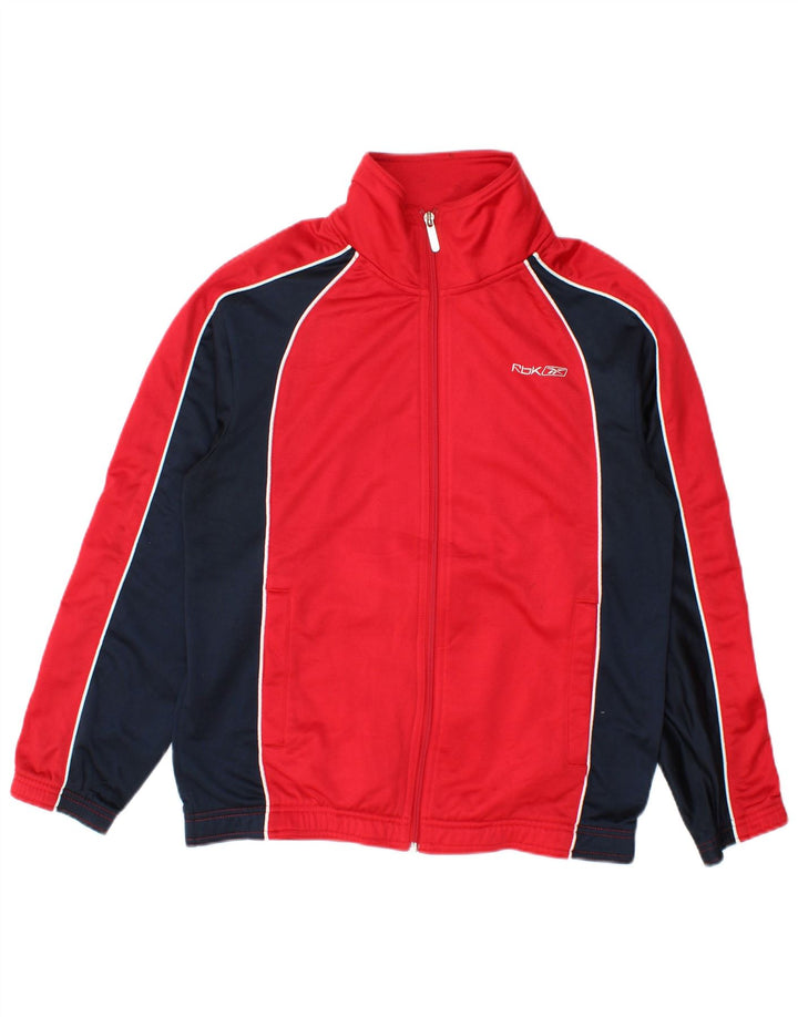 Jachetă de trening Reebok pentru femei UK 14 Medium Red Colorblock Poliester