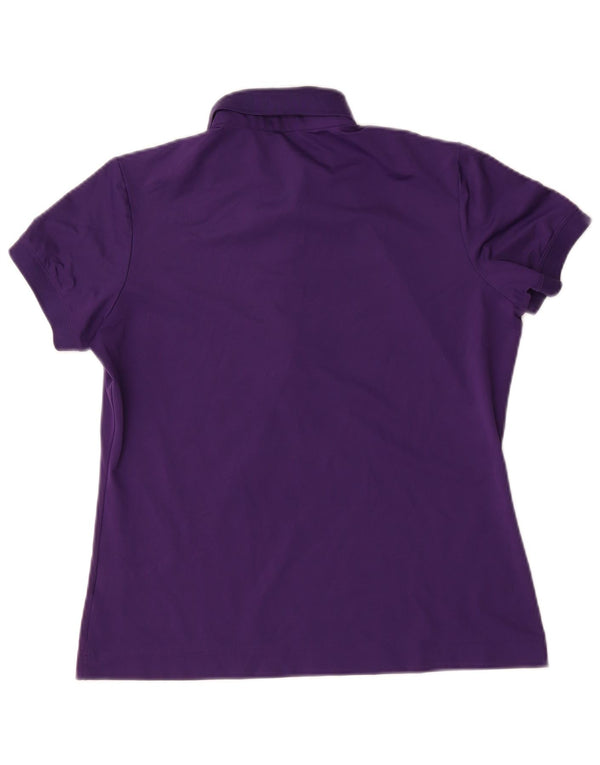 Tricou polo Nike Dri Fit pentru femei Marea Britanie 12/14 Poliester violet mediu