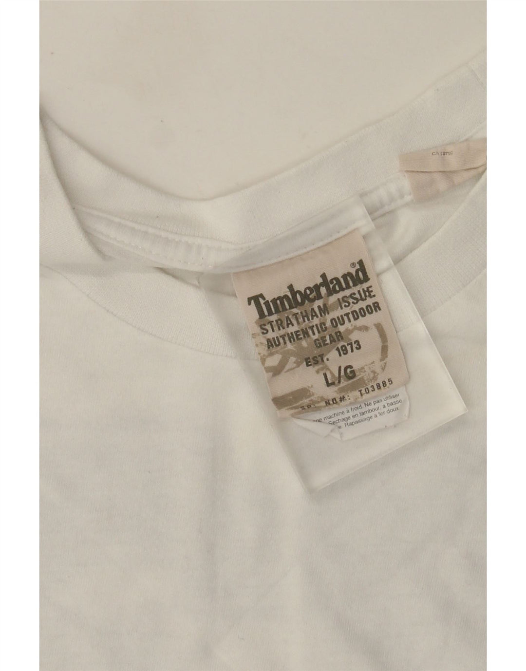 Tricou grafic Timberland pentru bărbați Top mare din bumbac alb