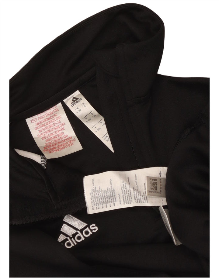 Adidas Climalite Pullover Trening Top 9-10 Ani Negru Colorblock