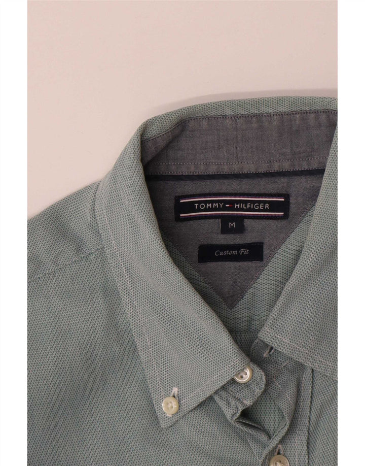 Cămașă personalizată pentru bărbați Tommy Hilfiger, bumbac verde mediu