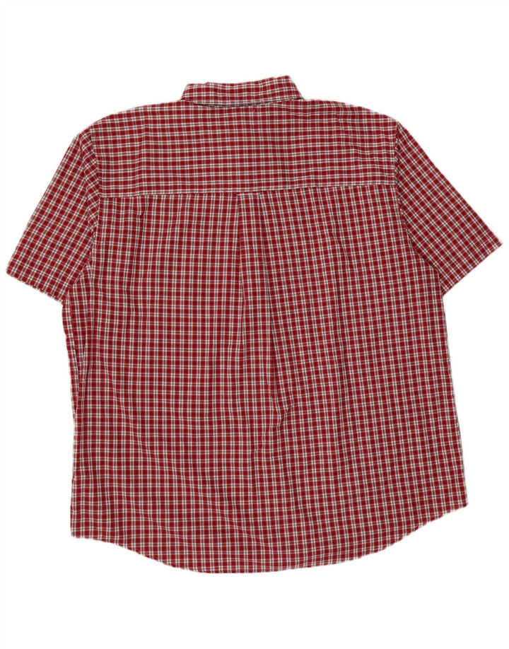 Cămașă cu mânecă scurtă Chaps pentru bărbați, cu mânecă scurtă, 2XL, roșu, din bumbac