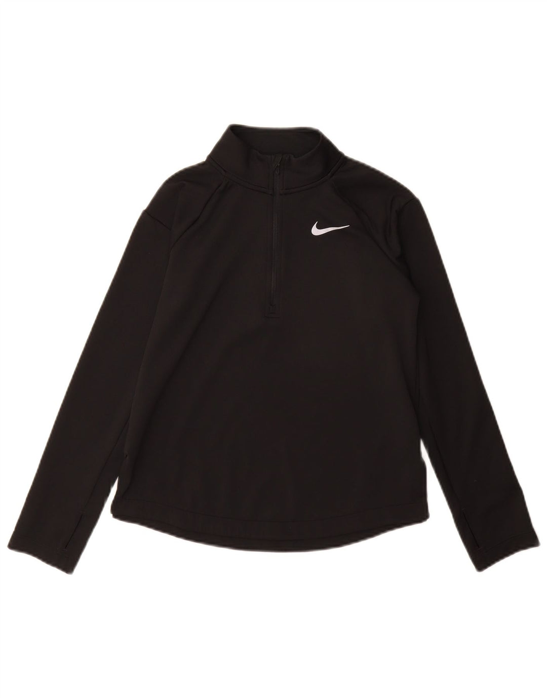 Trening Nike Fete Dri Fit Zip Neck Pullover Top 10-11 Ani Mediu Negru