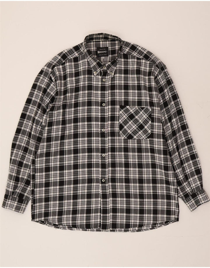 Cămașă de flanel pentru bărbați TIPO' S, XL, negru, carouri