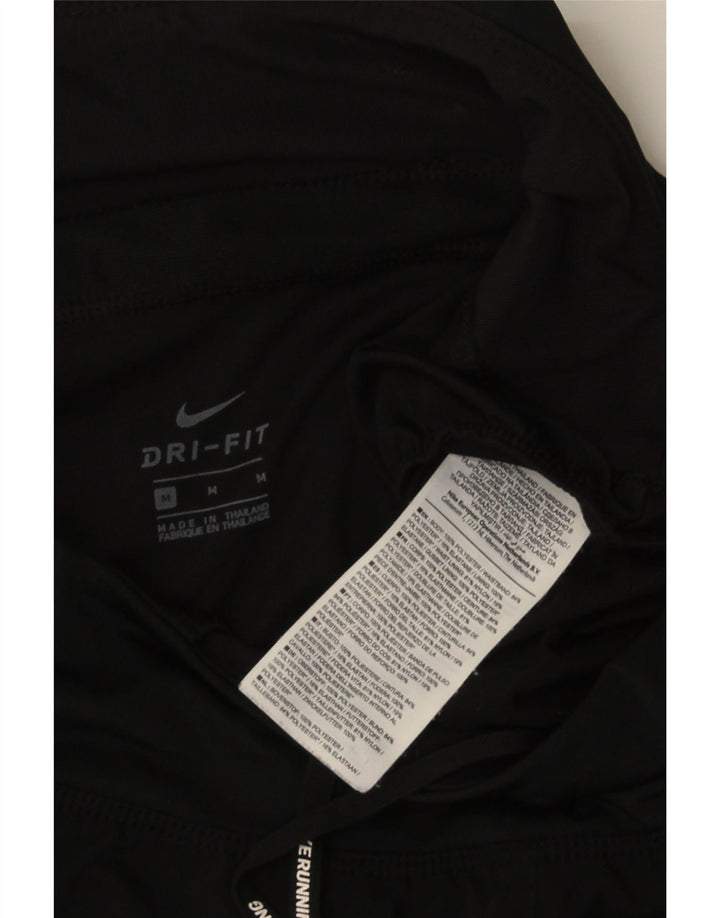 Pantaloni scurti sport NIKE Dri Fit pentru femei UK 14 Poliester mediu negru