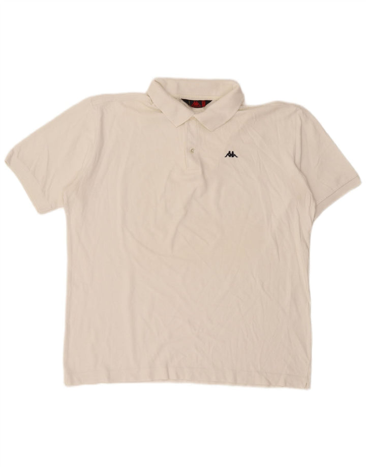 Tricou polo pentru bărbați Kappa XL alb