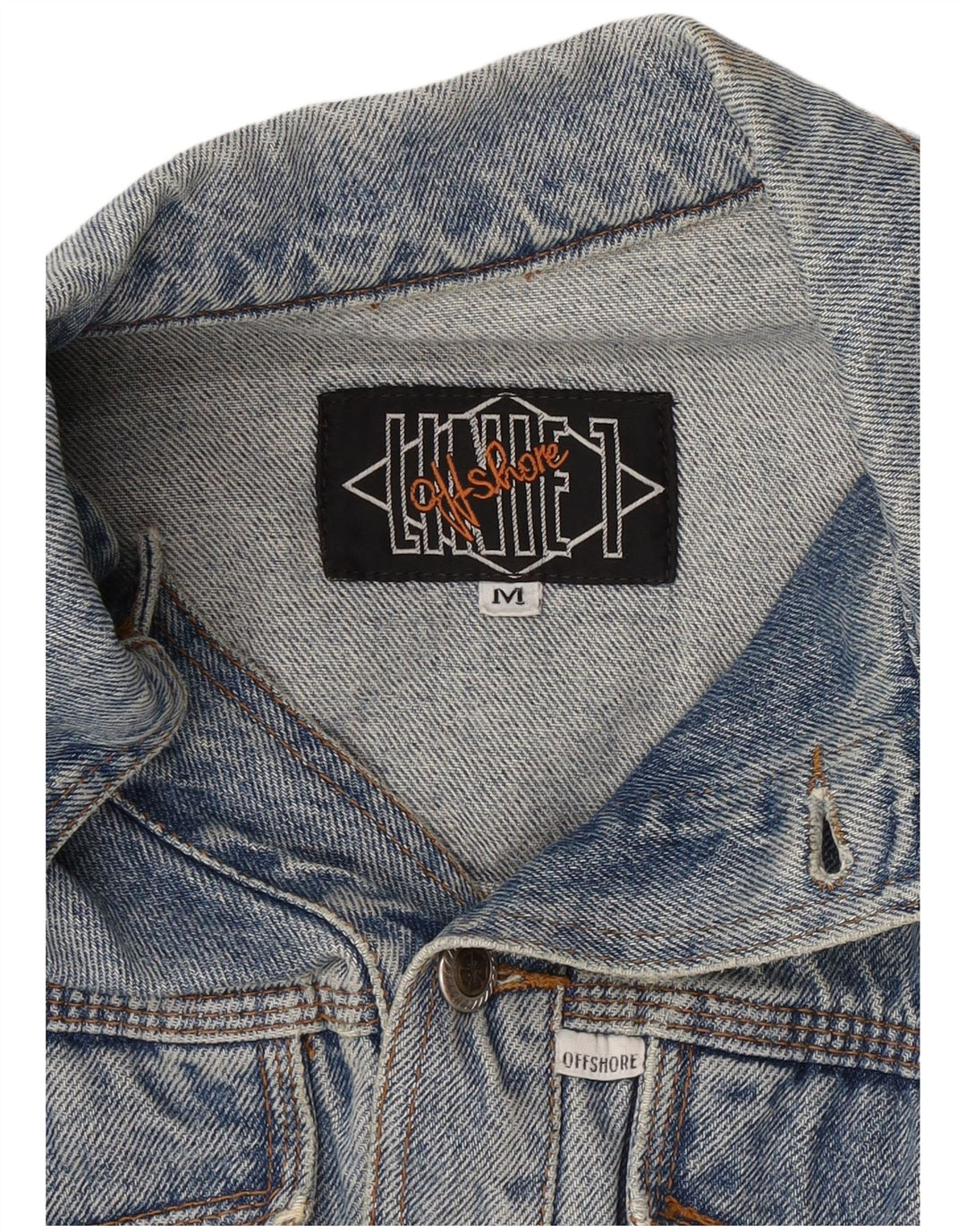 Jachetă de denim crop pentru femei OFFSHORE UK 14 Medium Blue