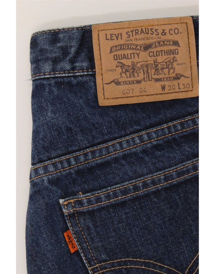 Blugi pentru bărbați Levi's 607 Bootcut W30 L30 bleumarin