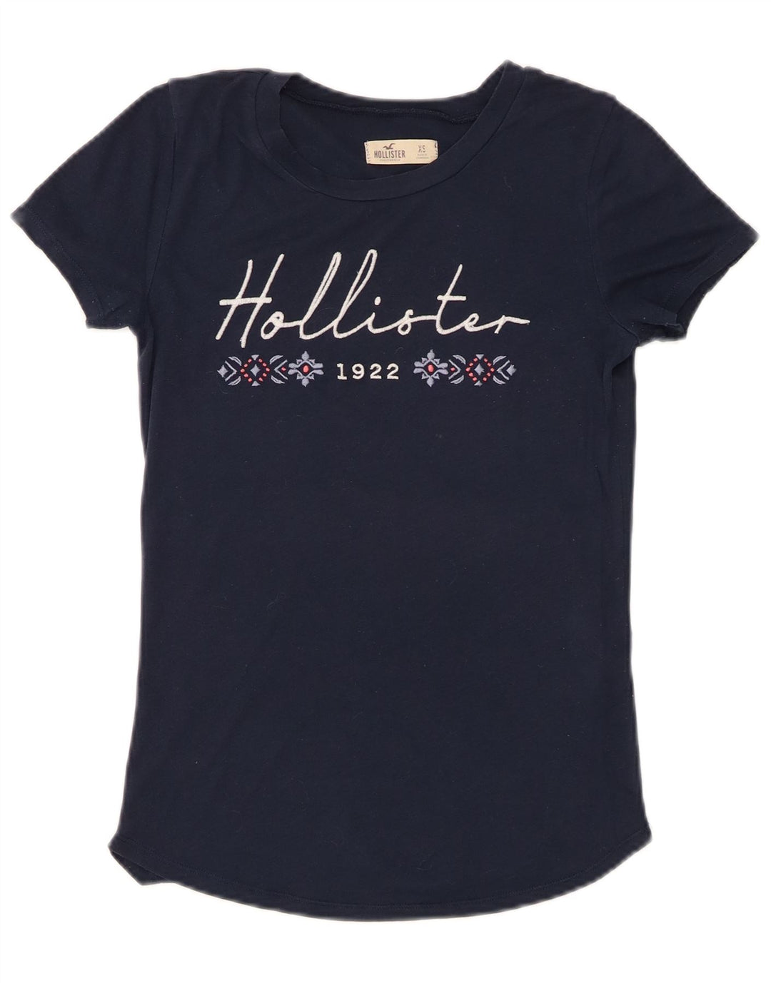 HOLLISTER Tricou cu grafic pentru femei Top UK 6 XS Bumbac bleumarin