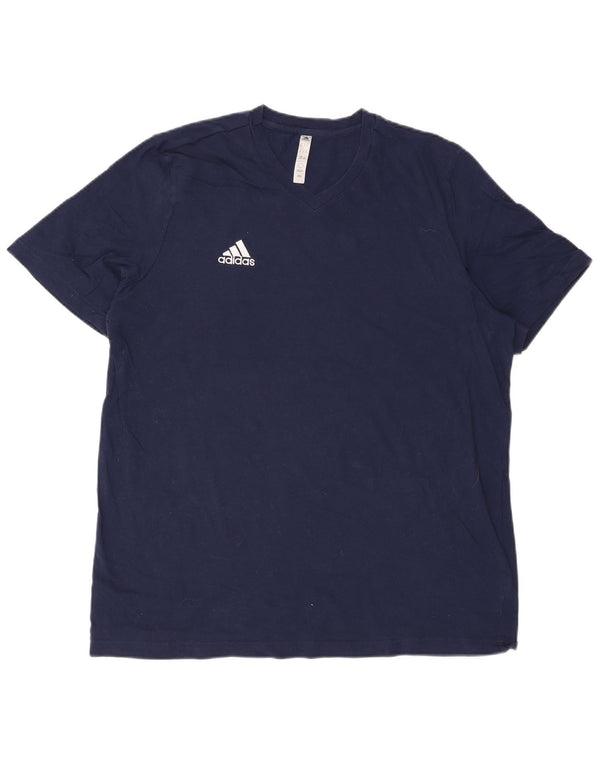 Tricou pentru bărbați Adidas Top XL Bumbac bleumarin