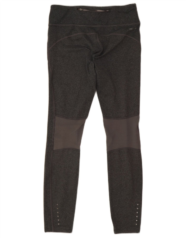 Leggings crop Nike Dri Fit pentru femei UK 8 Small Gri Poliester