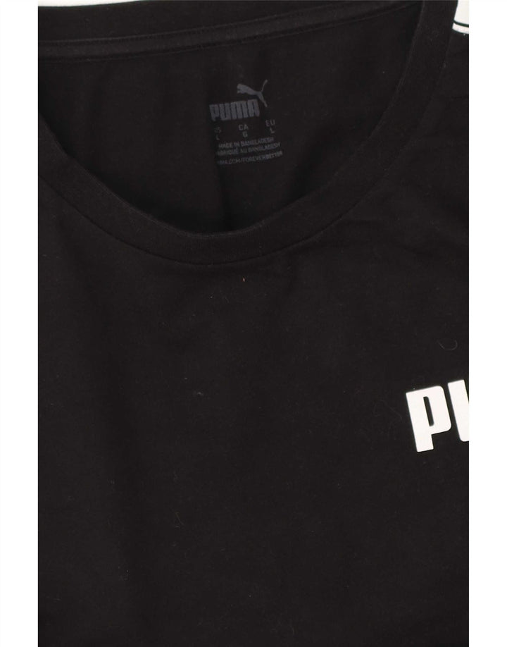 Tricou grafic Puma pentru bărbați Top mare negru colorblock