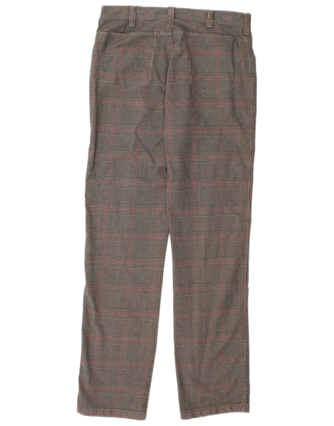 TRUSSARDI Pantaloni casual pentru bărbați IT 48 Medium W32 L33 Brown Houndstooth