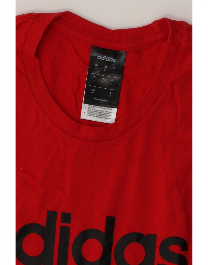 Tricou grafic ADIDAS pentru bărbați Top mic bumbac roșu