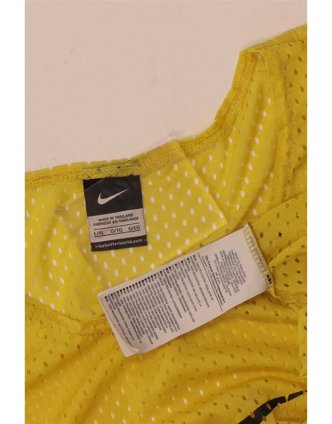 Top cu vestă grafică Nike pentru bărbați, mare, galben din poliester