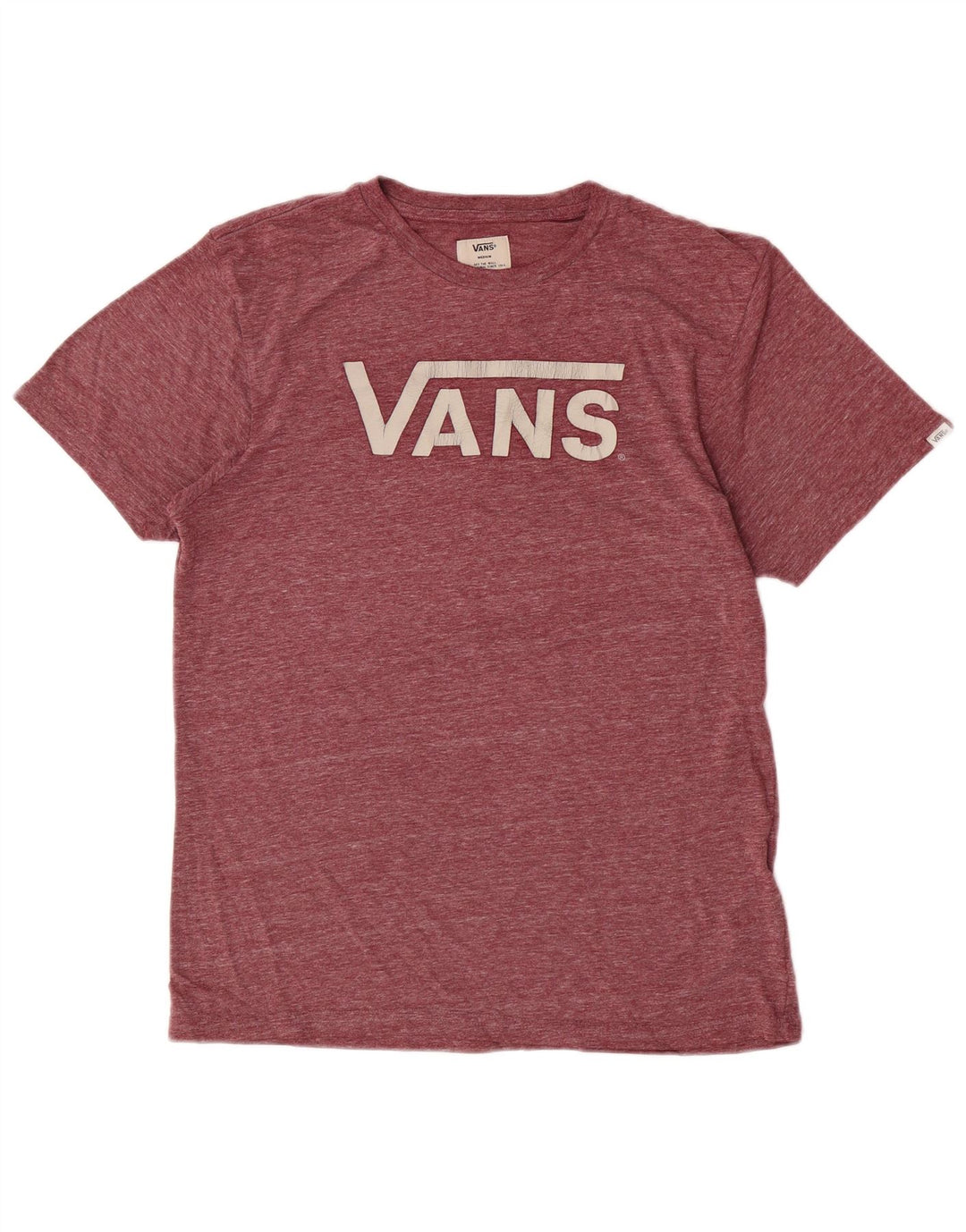 Tricou grafic pentru bărbați Vans Top Mediu Burgundy Poliester cu pături