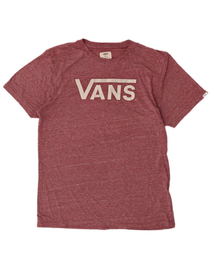 Tricou grafic pentru bărbați Vans Top Mediu Burgundy Poliester cu pături