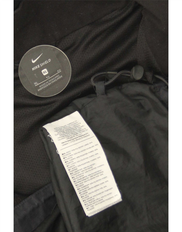 Jachetă de ploaie cu glugă pentru bărbați Nike UK 42 XL poliester negru