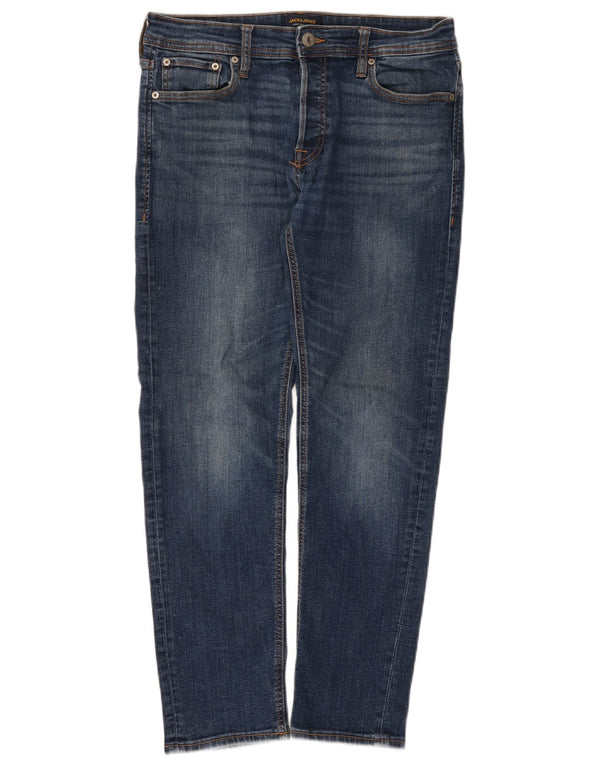 Blugi slim pentru bărbați Jack & Jones W30 L30 bumbac albastru