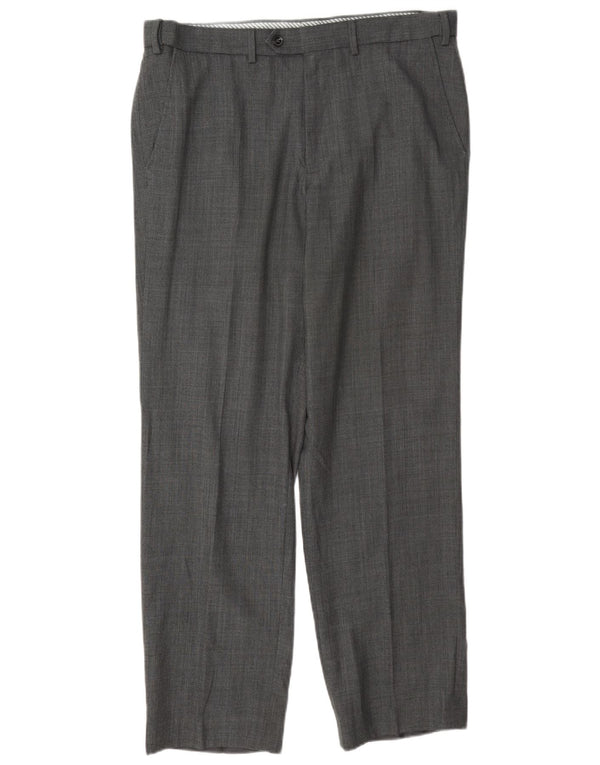 Marks & Spencer Pantaloni drepți pentru bărbați L34 L31 Poliester gri