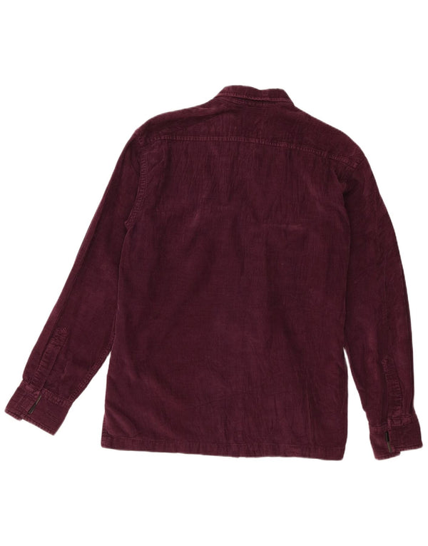 Cămașă Replay pentru bărbați din velur, bumbac violet mediu