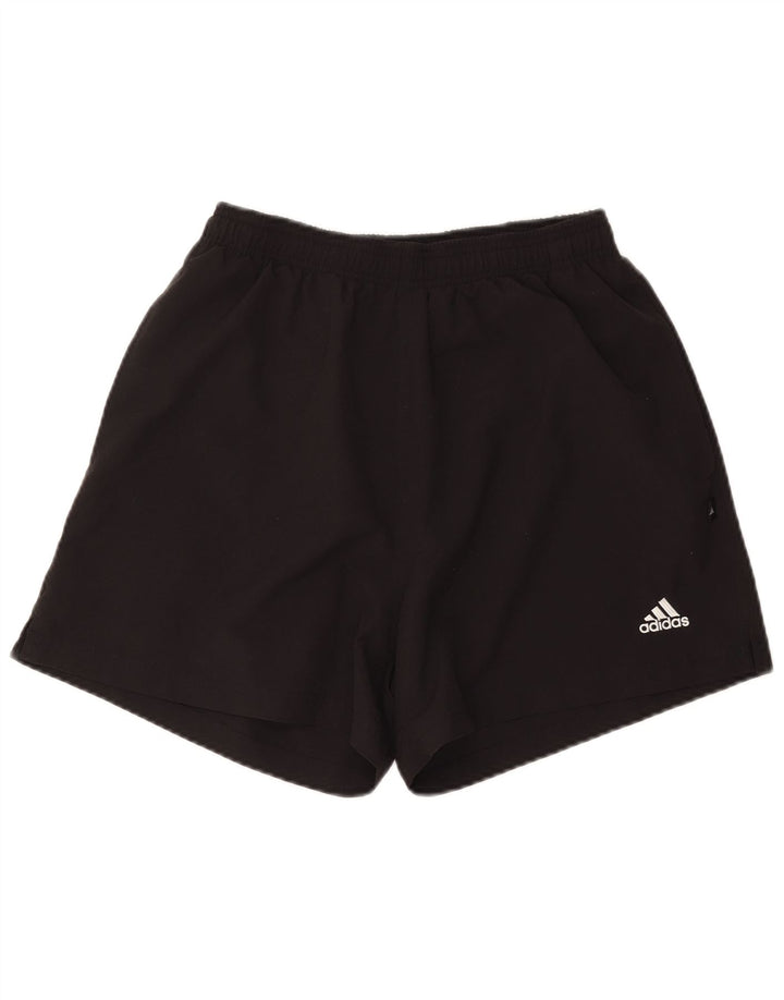 Pantaloni scurți sport ADIDAS pentru bărbați, poliester mediu negru