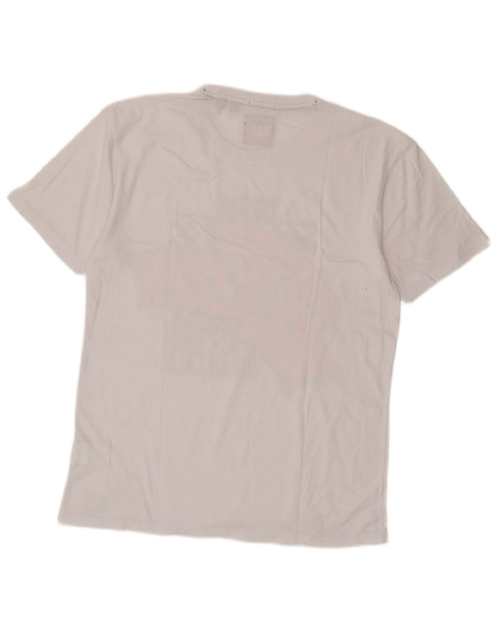 Tricou grafic pentru bărbați Superdry Top Medium White Bumbac