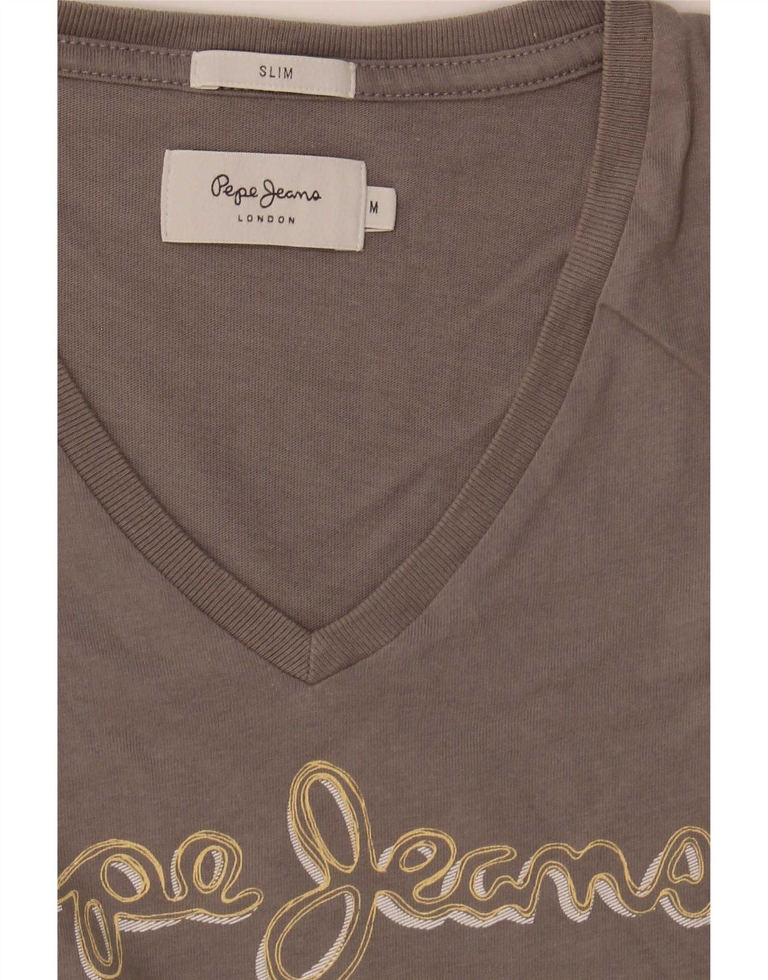 Tricou grafic subțire pentru bărbați PEPE Jeans Top Medium Gri