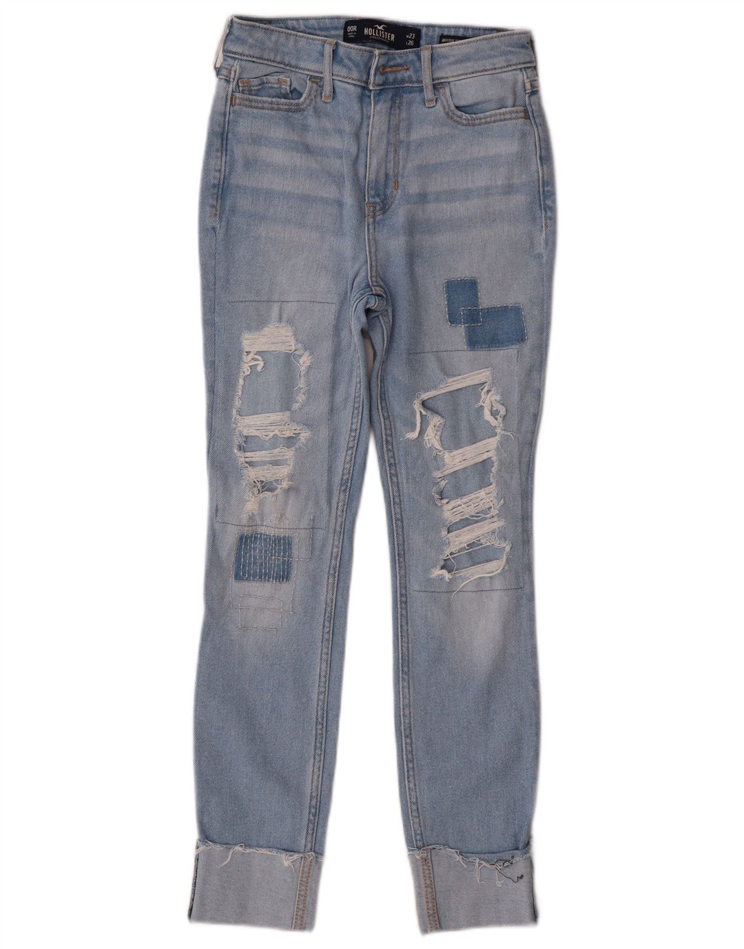 HOLLISTER Womens California High Rise Skinny Jeans US 00 2XS W23 L26 Blue