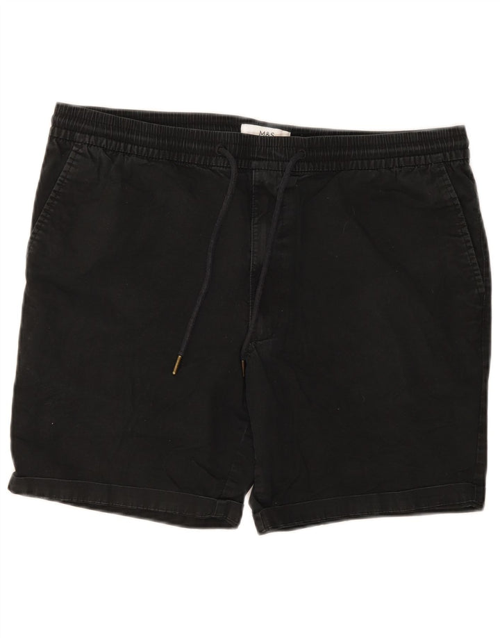 Pantaloni scurți chino pentru bărbați Marks & Spencer, mari W34, bumbac negru
