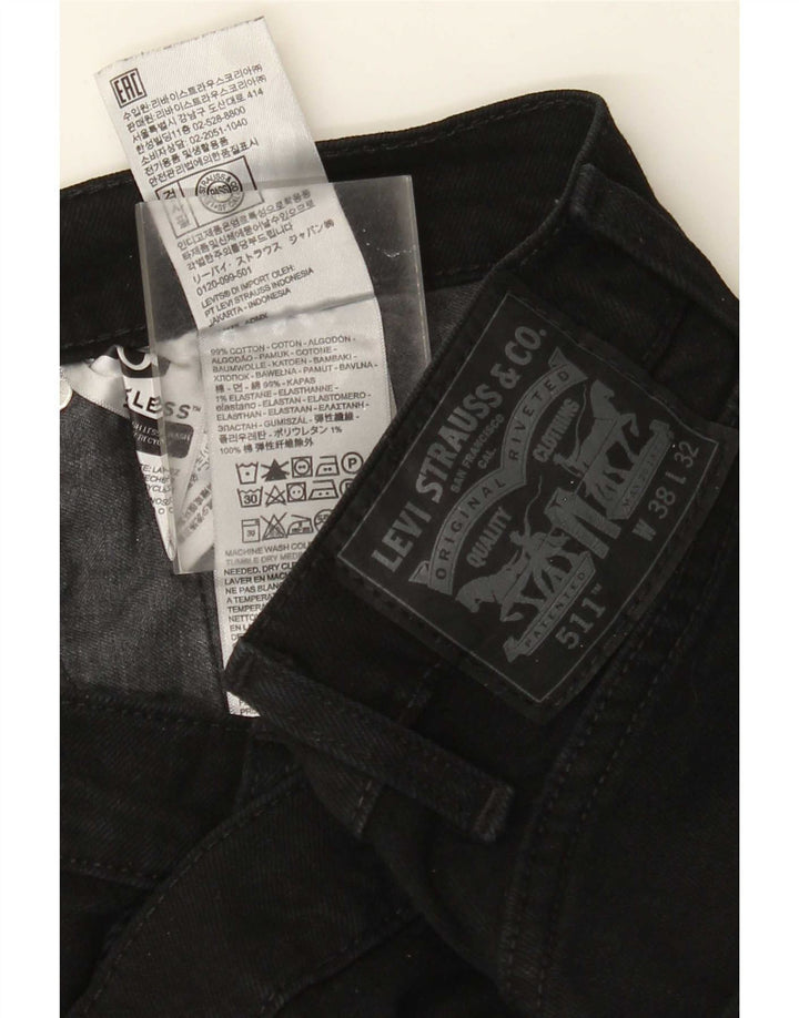 Blugi Levi's 511 Slim pentru bărbați W38 L32 bumbac negru