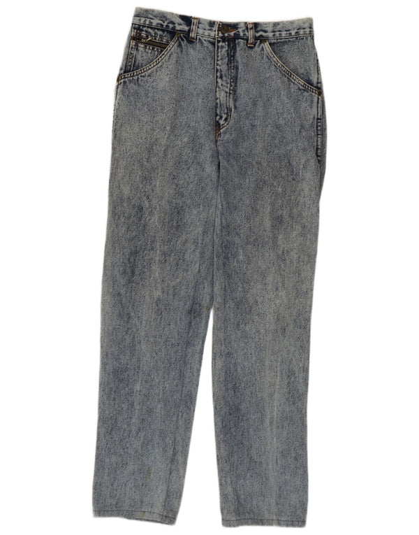 Blugi drepți de damă vintage W33 L30 bumbac albastru