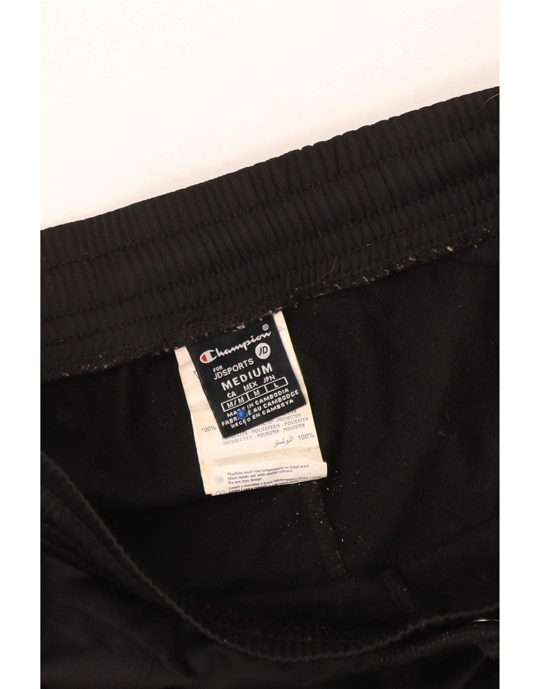Pantaloni de trening cu grafic pentru femei Champion UK 14 Poliester mediu negru