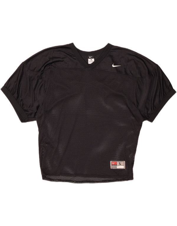 Tricou pentru bărbați NIKE Top mare negru din nailon