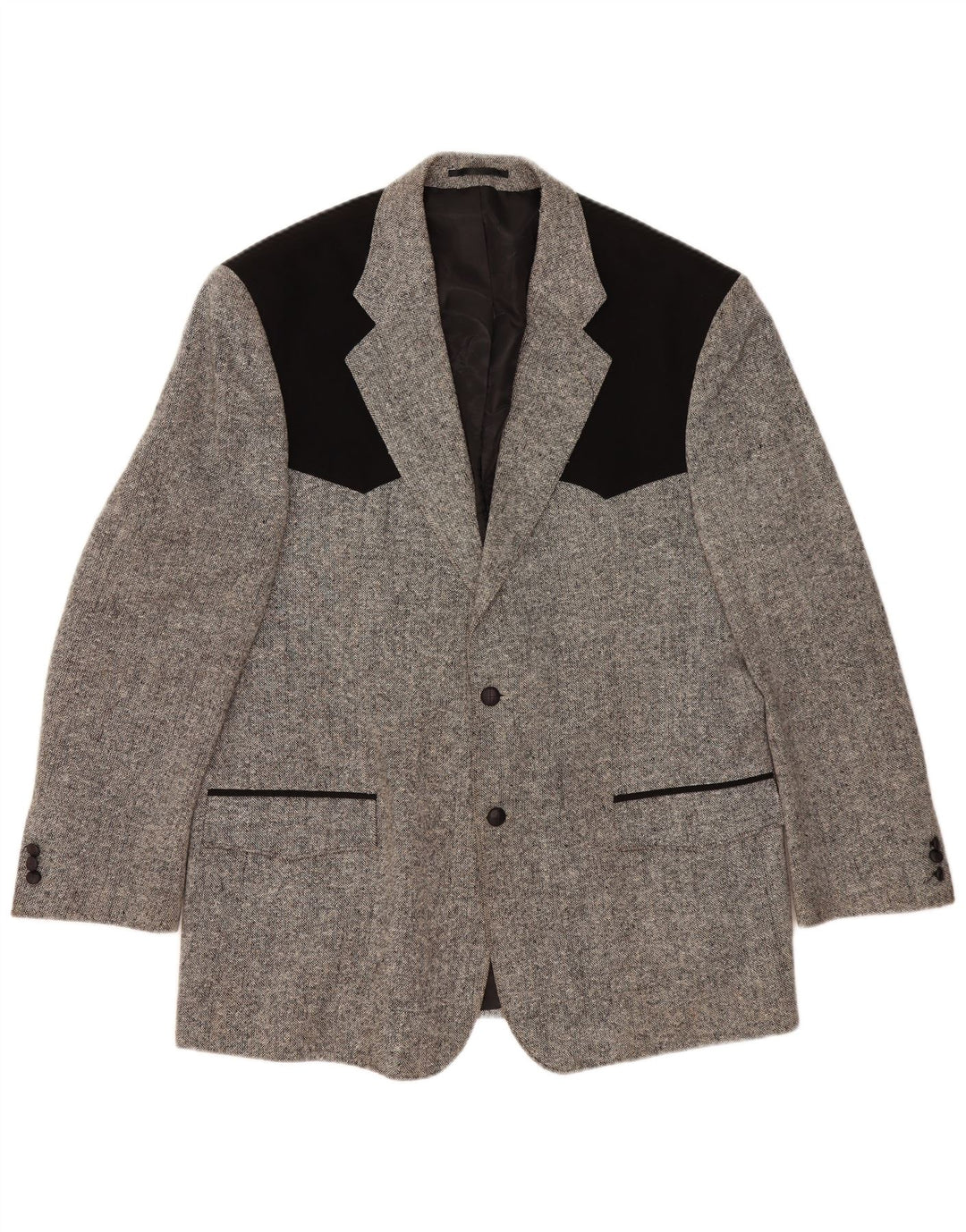 STOCKERPOINT Jachetă pentru bărbați cu 2 nasturi UK 44 2XL Lână color bloc gri