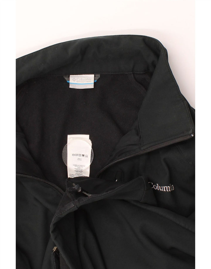 COLUMBIA Mens Windbreaker Jacket UK 44 2XL Black Polyester Vintage Columbia and Second-Hand Columbia from Messina Hembry 
