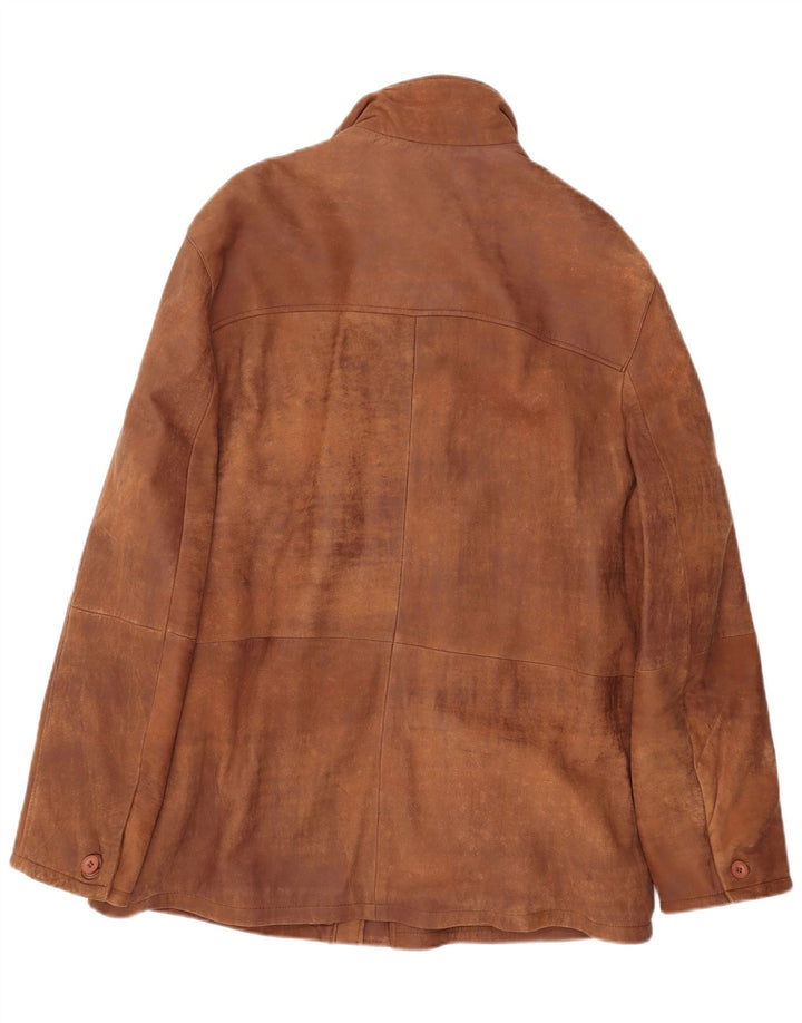 Jachetă de piele pentru bărbați Ashwood UK 46 3XL piele maro