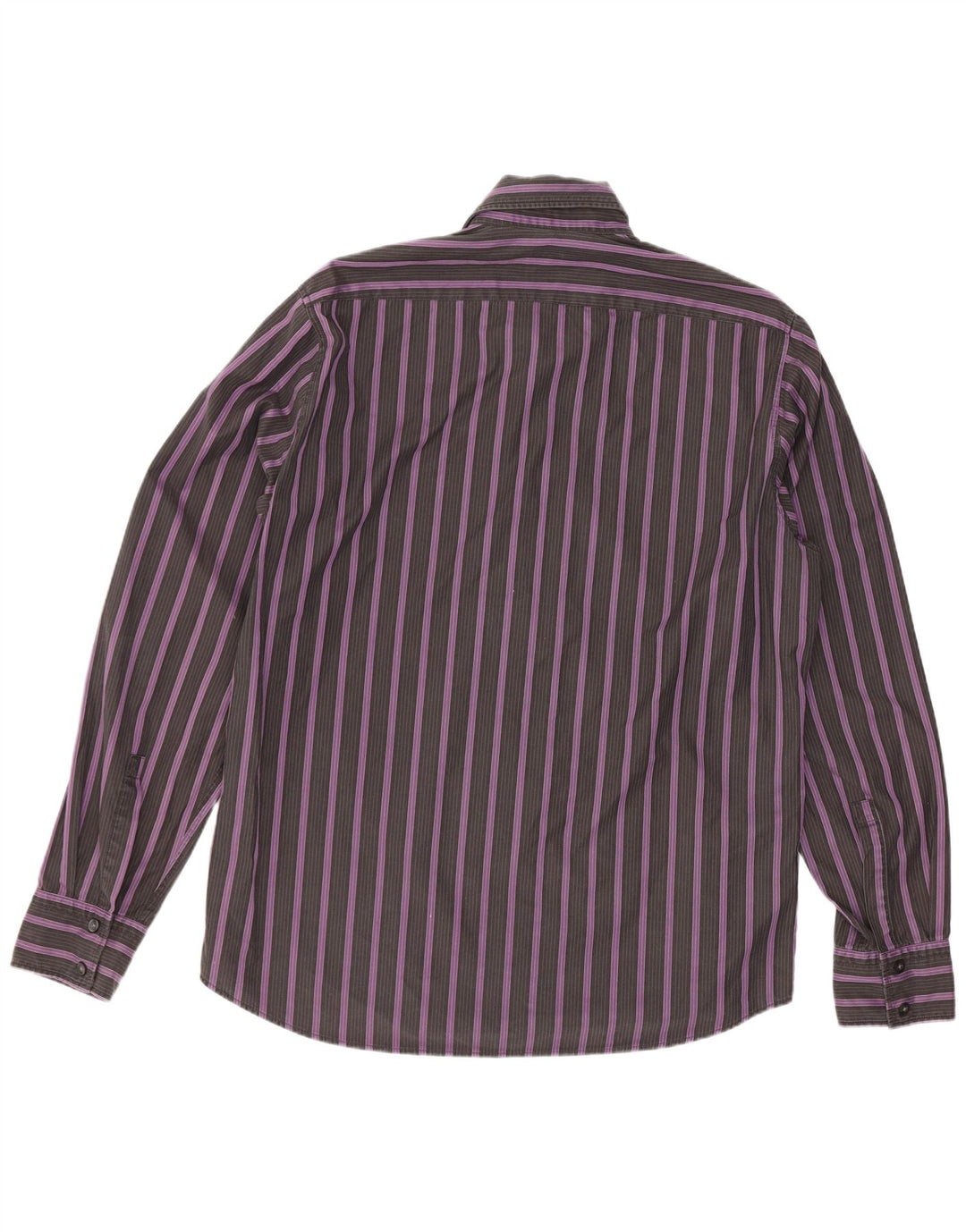 Cămașă pentru bărbați Hugo Boss Classic Fit, bumbac cu dungi violet mediu